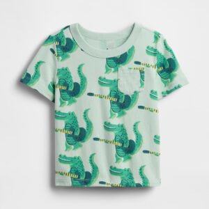 Baby & Toddler Mix & Match Pocket T-Shirt-Bright Meadow Green