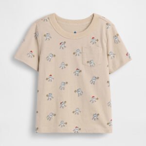 Baby & Toddler Mix & Match Pocket T-Shirt-Beige