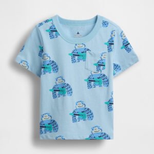 Baby & Toddler Mix & Match Pocket T-Shirt-Blue Focus 2