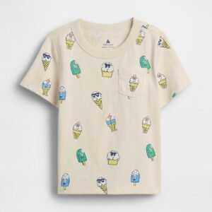 Baby & Toddler Mix & Match Pocket T-Shirt-Ice Cream