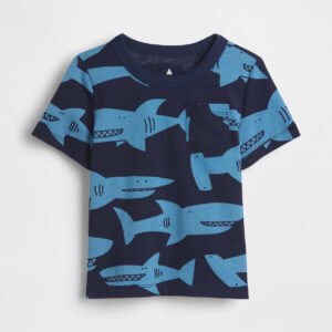 Baby & Toddler Mix & Match Pocket T-Shirt-Shark
