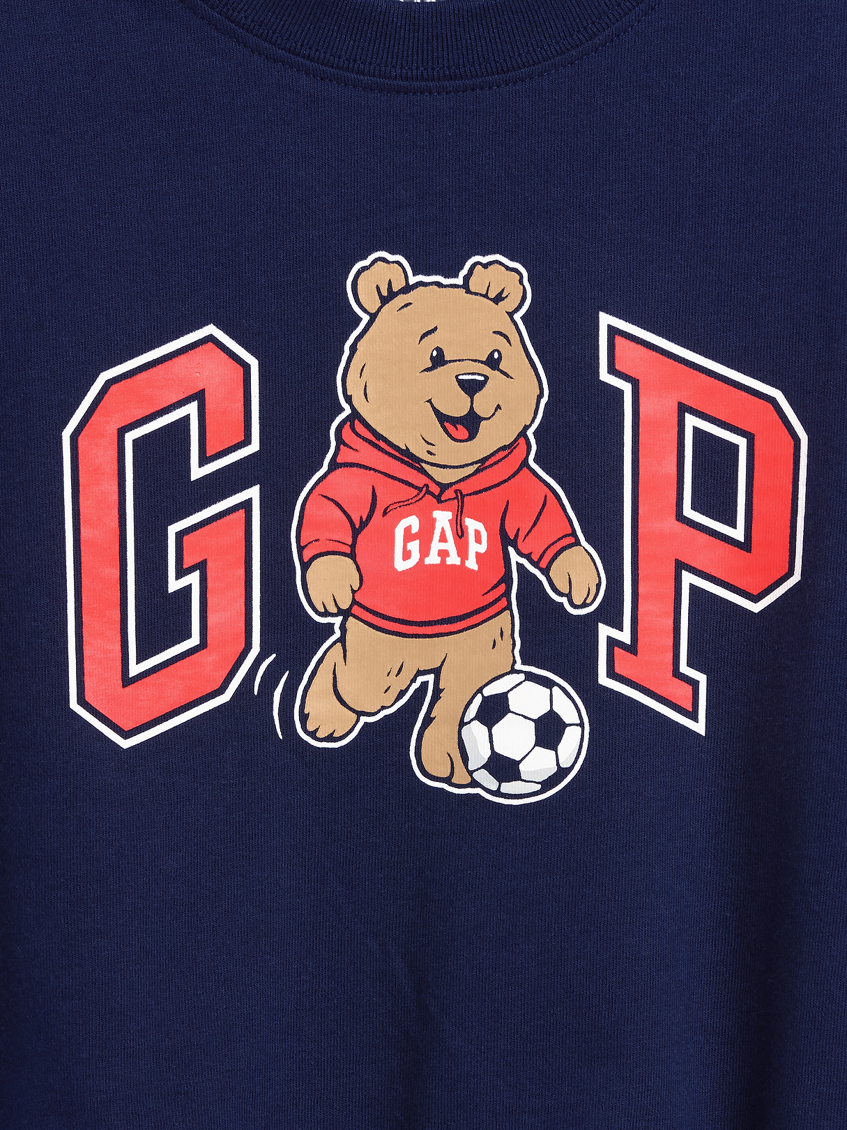 Baby & Toddler Oversized Brannan Bear Varsity Graphic Logo T-Shirt-Navy Uniform