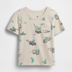 Baby & Toddler Mix & Match Pocket T-Shirt-Bright Meadow Green 2