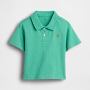 Baby & Toddler Boxy Polo Shirt-Bright Meadow