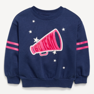 Long-Sleeve Graphic Sweatshirt for Toddler Girls-Obscure Night