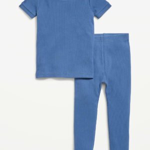 Snug-Fit Ribbed Pajama Set for Toddler & Baby-South Wind