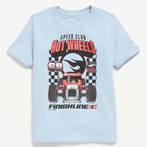 Hot Wheels™ Gender-Neutral Graphic T-Shirt Kids-Chambray Sky