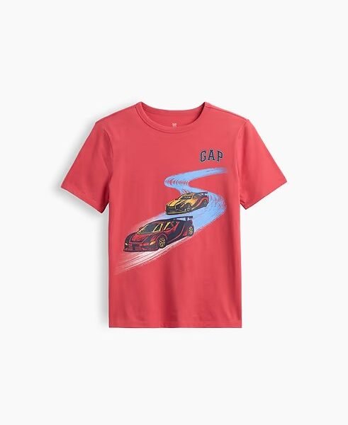 Kids Graphic T-Shirt Boys-Red Cars