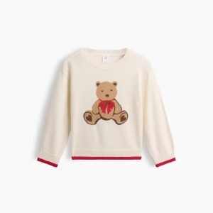 babyGap Intarsia Crewneck Sweater-Ivory Bear