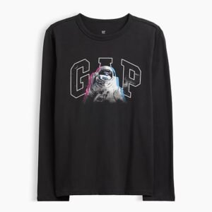 Kids Graphic T-Shirt-Black Moonless Night
