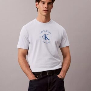 Varsity Crest Logo Graphic Tee-Plein Air