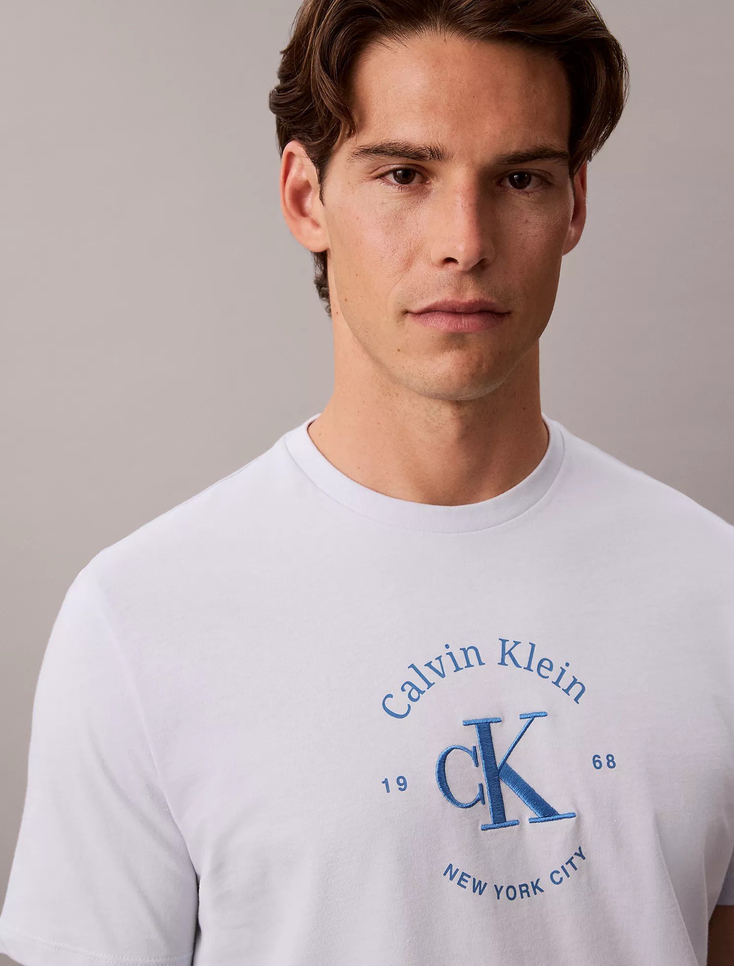 Varsity Crest Logo Graphic Tee-Plein Air - Image 2