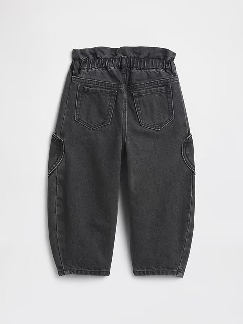 babyGap Paperbag Horseshoe Jeans-Black Wash Hearts - Image 4