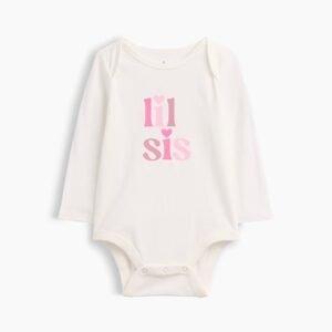 Baby Graphic Bodysuit-Little Sister Pink