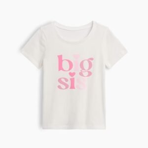 babyGap Graphic T-Shirt-Big Sis New Off White