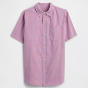 Kids Poplin Shirt-Apple Blossom Pink
