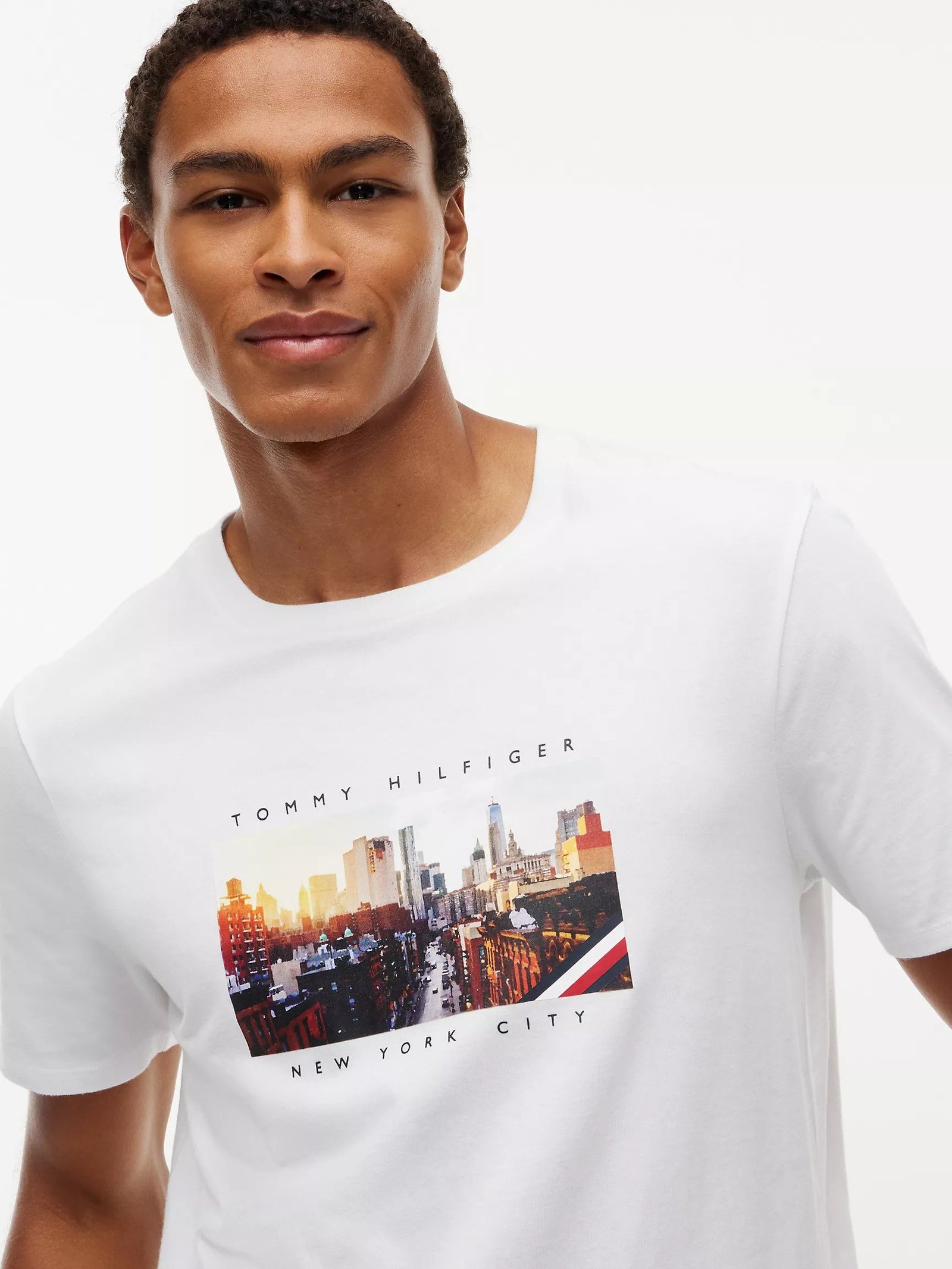 NYC Skyline Graphic T-Shirt-Optic White - Image 2
