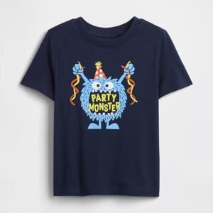 babyGap B-Day Graphic T-Shirt-Tapestry Navy Party Monster
