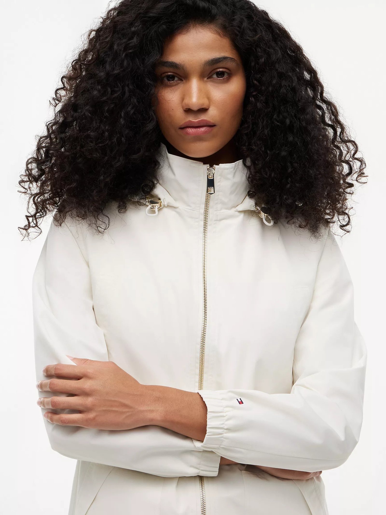 Hooded Storm Jacket-Ivory - Image 3