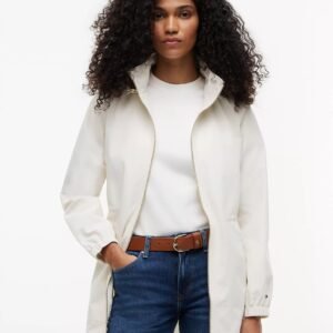 Hooded Storm Jacket-Ivory