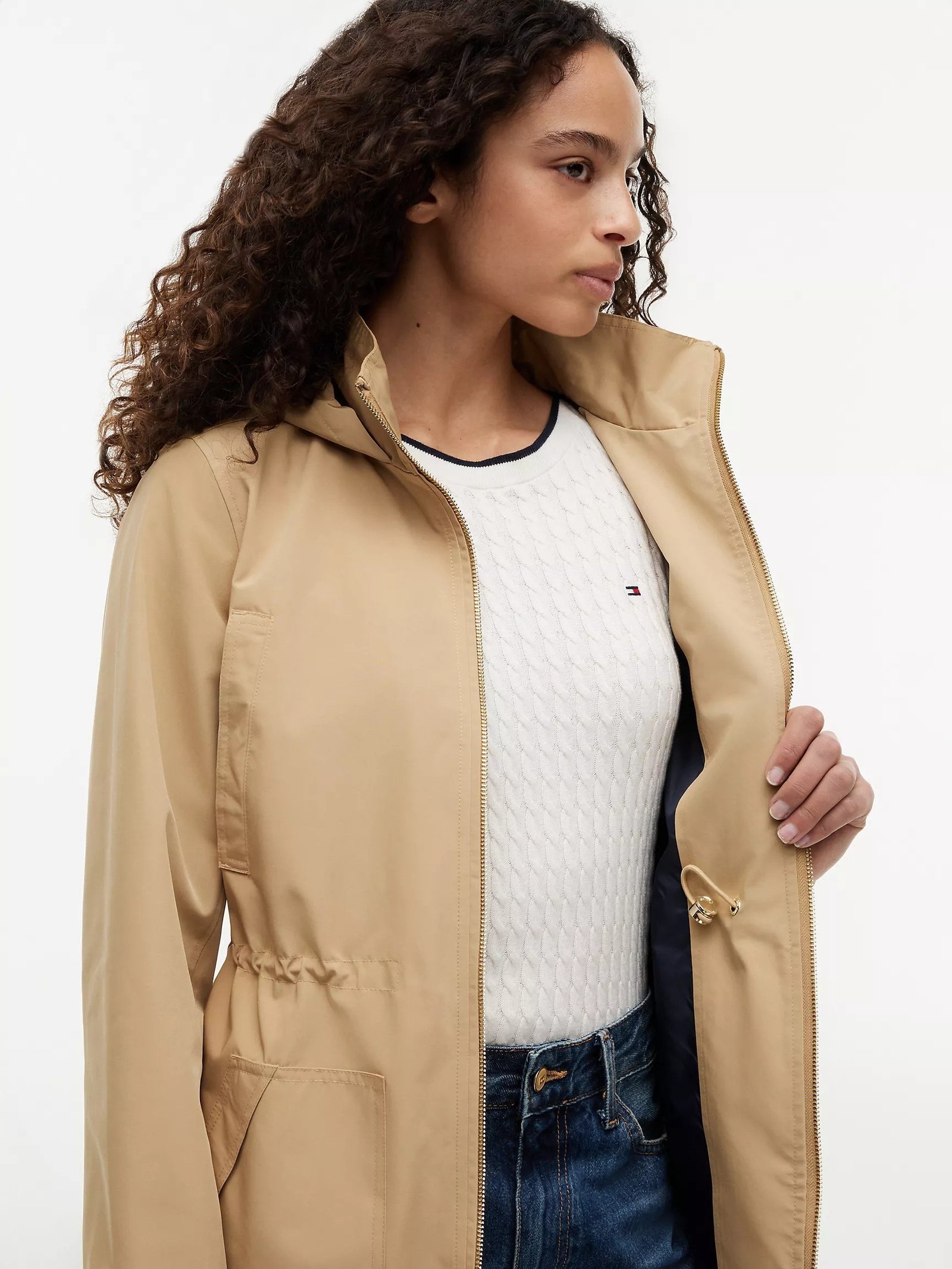 Hooded Storm Jacket-Classic Khaki - Image 4