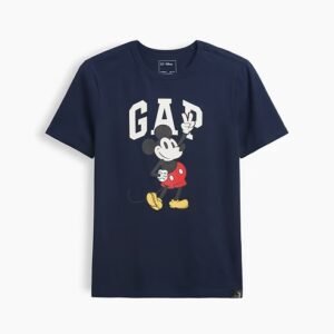 GapKids × Disney Logo T-Shirt-Disney Peace Navy