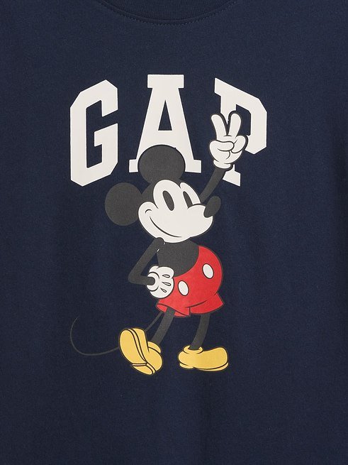 babyGap × Disney Mickey Mouse Logo T-Shirt-Peace Navy - Image 2
