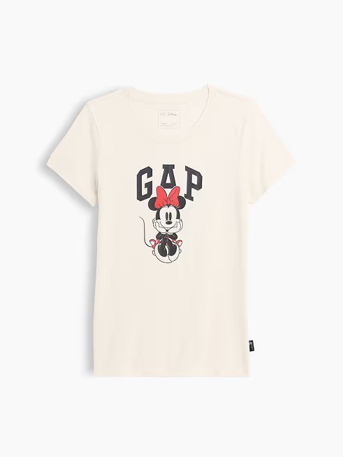 Gap × Disney Minnie Mouse Logo T-Shirt-Chino Minnie - Image 4
