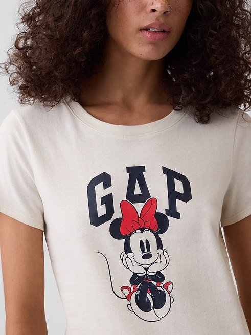 Gap × Disney Minnie Mouse Logo T-Shirt-Chino Minnie - Image 2
