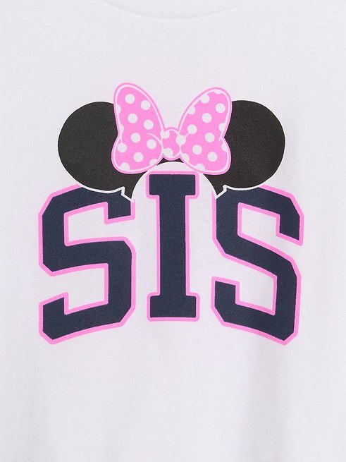 babyGap × Disney Graphic T-Shirt-Disney Family Sis New Off White - Image 2