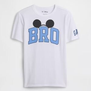 GapKids × Disney Big Bro Graphic T-Shirt-Disney Family White