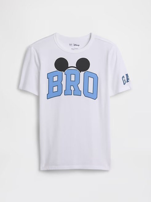 GapKids × Disney Big Bro Graphic T-Shirt-Disney Family White