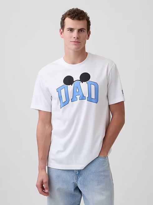 Gap × Disney Everyday Soft Relaxed Graphic T-Shirt-White
