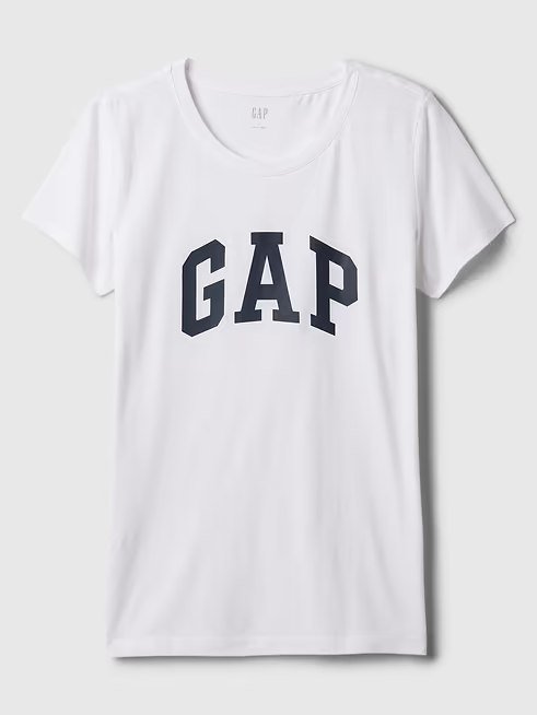 Gap Logo T-Shirt-White - Image 3