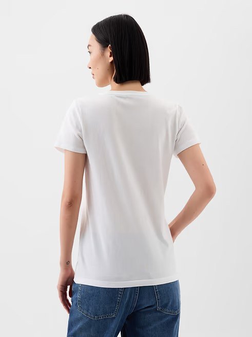 Gap Logo T-Shirt-White - Image 2