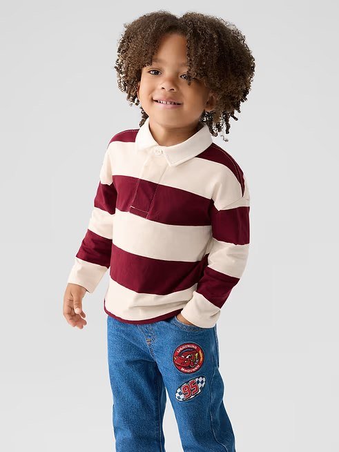 babyGap × Disney Cars Pull-On Original Straight Jeans- Medium Wash Lightning Mcqueen - Image 4