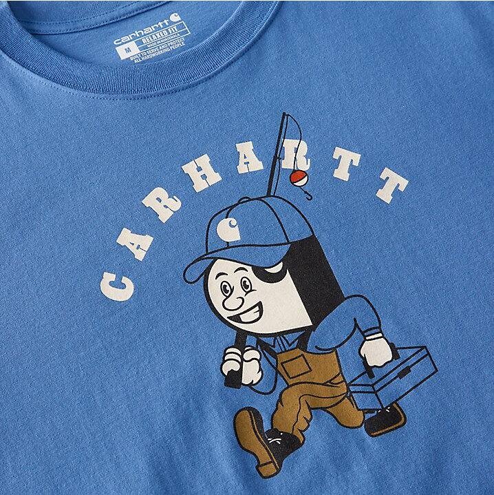 Irvine Relaxed Fishing T-Shirt-Dark Tranquil Blue