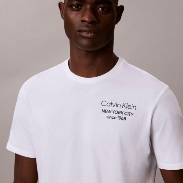 CK NYC Logo Graphic Tee-Bright White