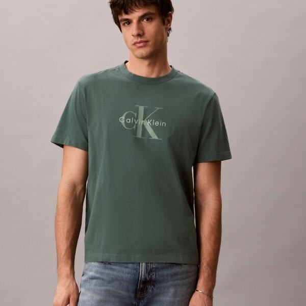 Acid Wash Monologo Tee-Mallard Green