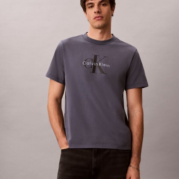Acid Wash Monologo Tee-Blue Nomad