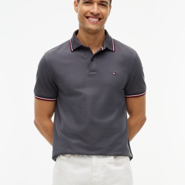 Regular Fit Tommy Wicking Polo-Charcoal