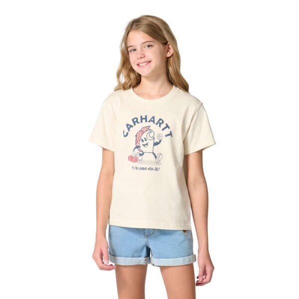 Girls’ Short Sleeve Rosie T-Shirt (Youth)-Chalk