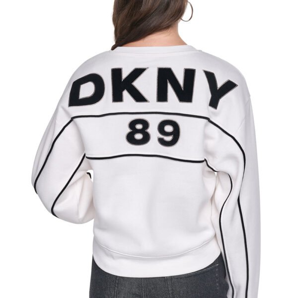 Velvet Logo Sweatshirt-Ivory