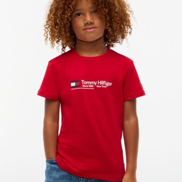 Kids’ Hilfiger Flag T-Shirt Boys-Red