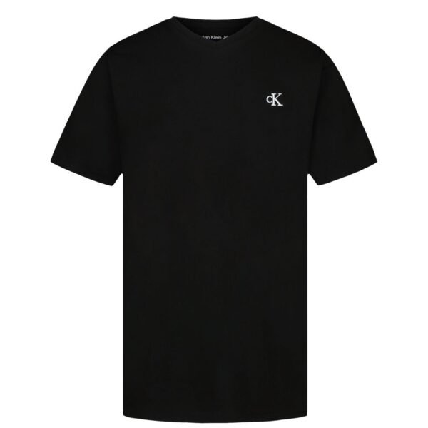 Boys Monogram V-Neck T-Shirt-Black