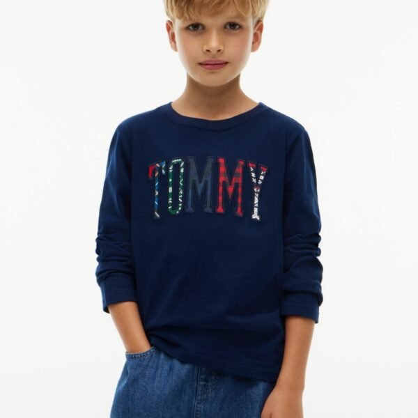 Kids’ Holiday Logo T-Shirt Boys-Navy