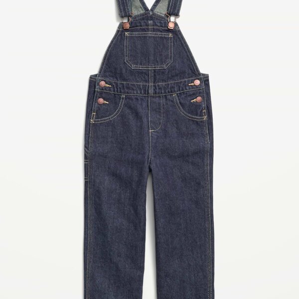 Utility Jean Overalls for Toddler Boys-Dark Wash