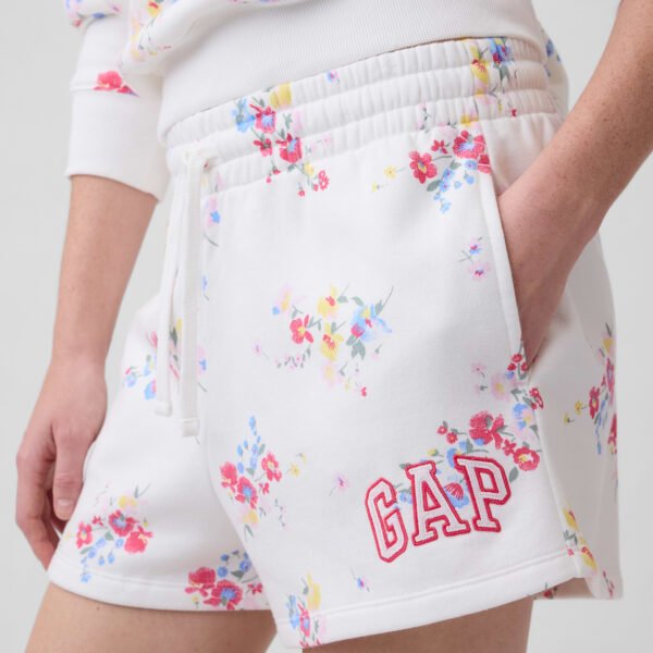 Gap Logo Shorts-White Multi Floral