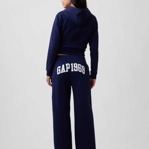 Gap Graphic Straight-Leg Sweatpants-Navy Uniform