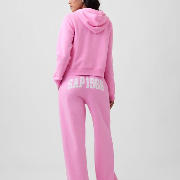 Gap Graphic Straight-Leg Sweatpants-Pink Flamingos